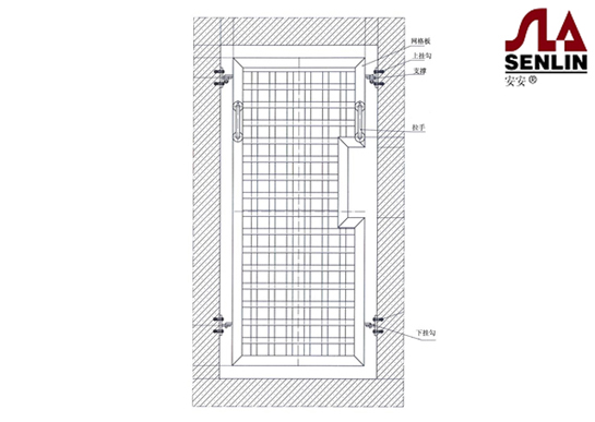 Metal mesh panel door